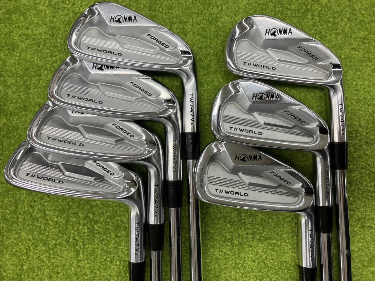 ホンマゴルフ TOUR WORLD TW747 Vx アイアンセット 5~11 RIFLE PROJECT X フレックス不明 ヘッドカバーなし 付属品なし拍卖