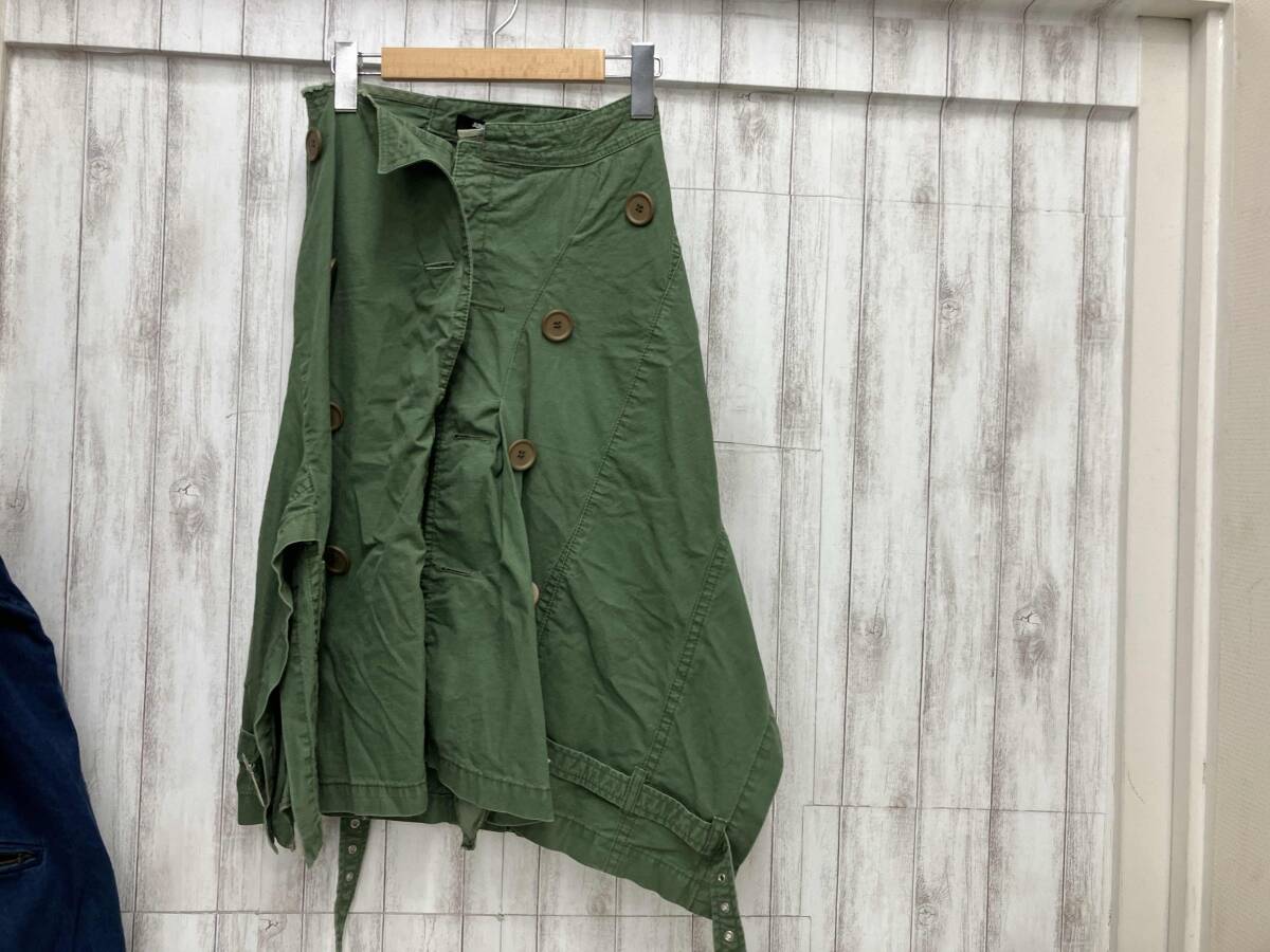 JUNYA WATANABE JQ-S043 AD2005 コート再構築 ミリタリー スカ-ト SSサイズ拍卖