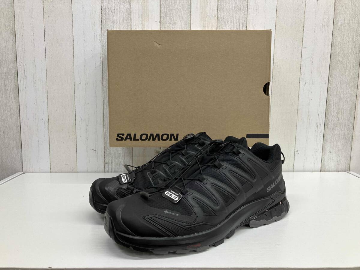 【箱有美品】SALOMON サロモン/XA PRO 3D V9 WIDE GORE-TEX/メンズ スニーカー ブラック/GTX ゴアテックス/31cm/472770拍卖