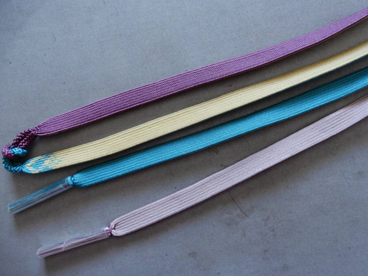 <銀の斧>正絹・上質絹糸・ぼかし染め・M寸・手組紐・帯締め拍卖