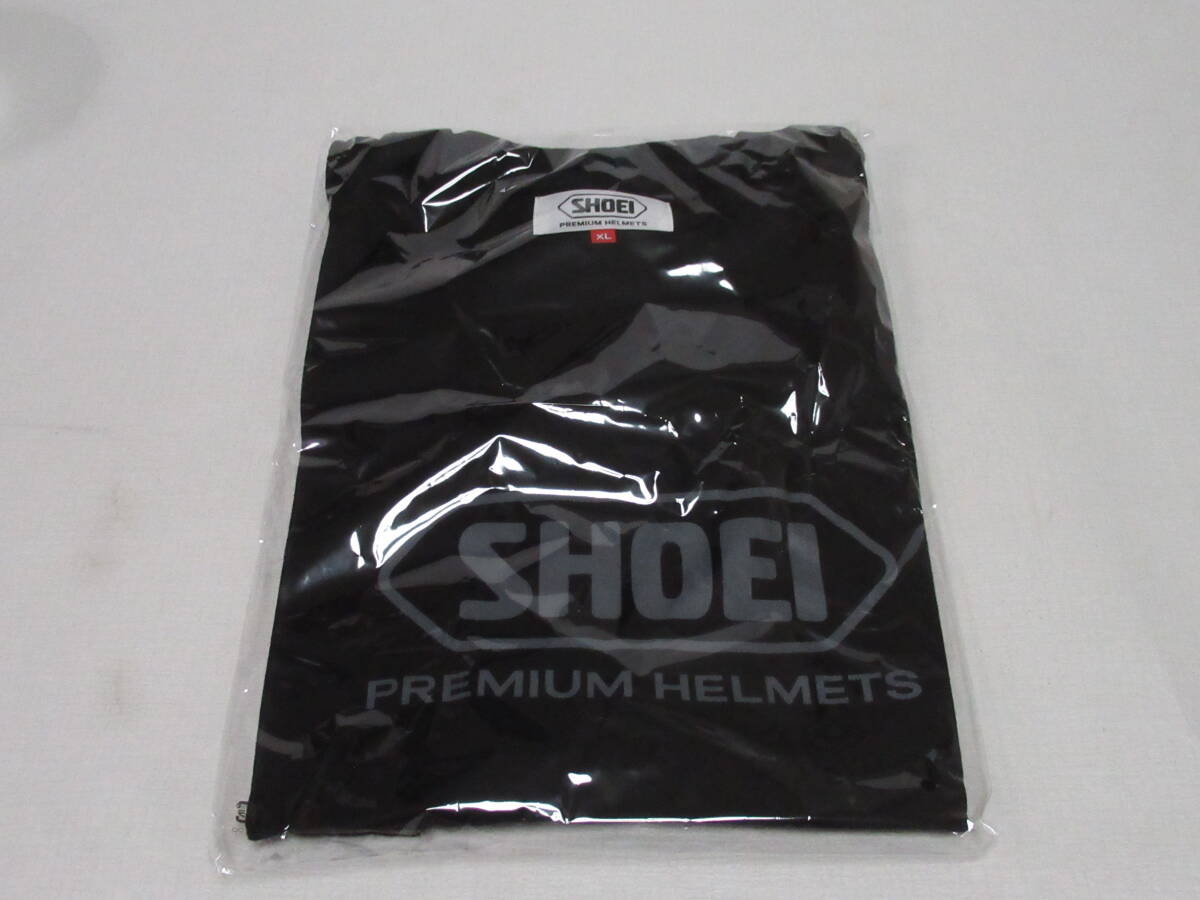 新品未開封 SHOEI 株主優待品 ロゴ入り 黒Tシャツ XLサイズ/SHOEI PREMIUM HELMETS拍卖
