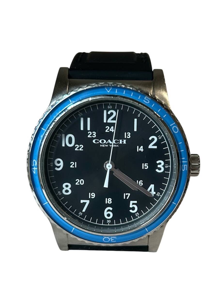 osk-mm COACH コーチ メンズウォッチ 腕時計 ラバーベルト 拍卖