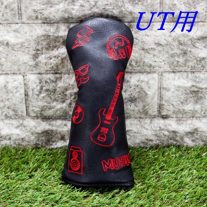 ゴルフクラブカバー ヘッドカバー ユーティリティー(UT)用  MUSIC 新品 未使用品拍卖