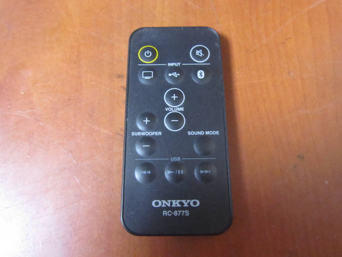 ONKYO RC-877S 発光確認 電池交換済拍卖