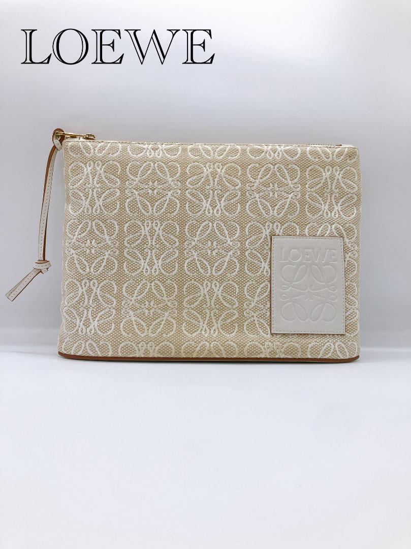LOEWE オブロング アナグラム セカンドバッグ クラッチバッグ ポーチ拍卖