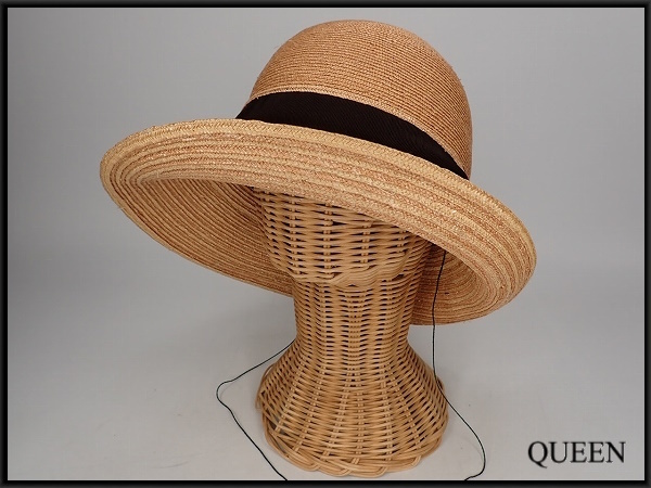 maxim 麦わら帽子・57cm★マキシン/日本製/リボン/サマーハット/レディース/25葉4-13拍卖