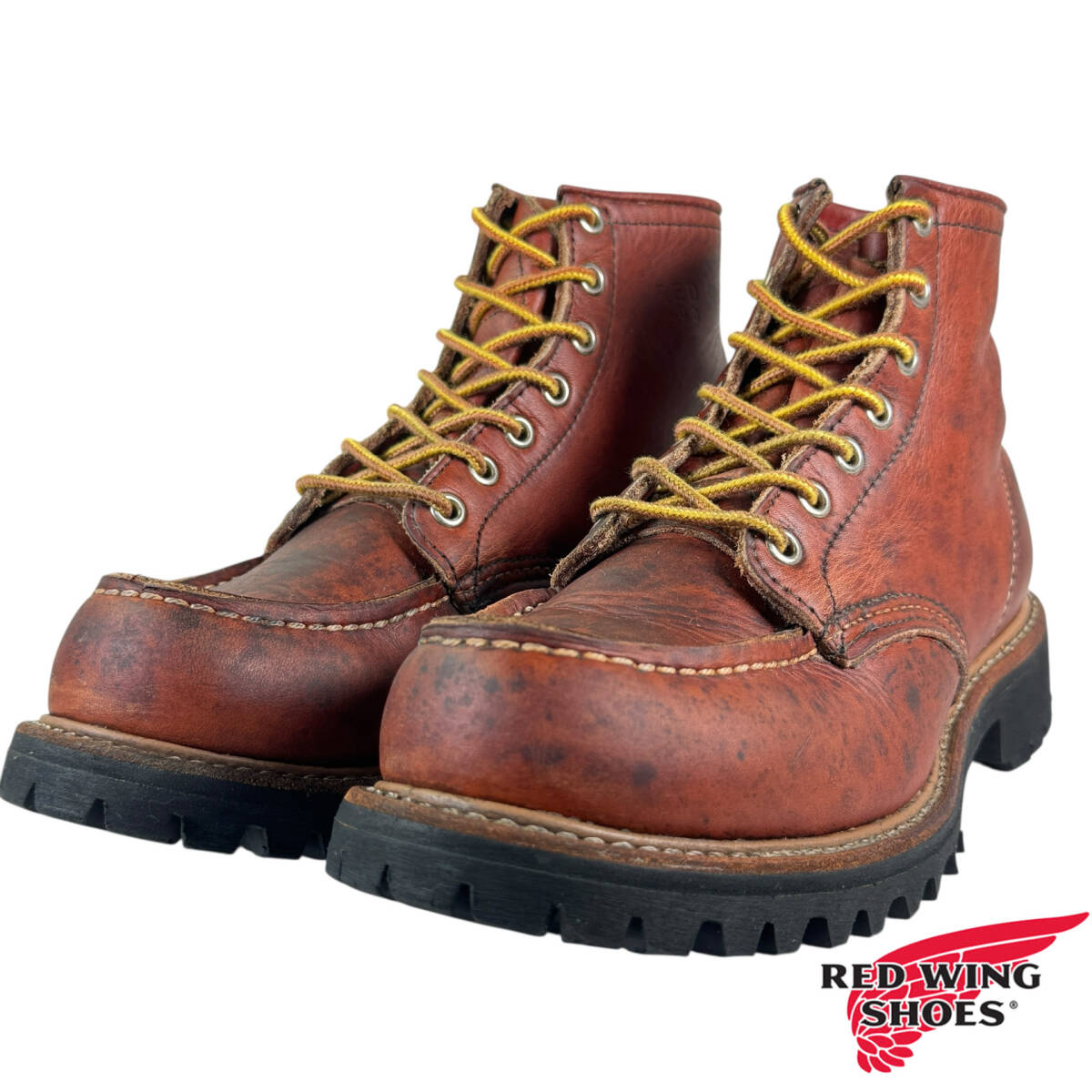 ★清潔★レア★89年★旧犬タグ★8175★6.5E★レッドウィング★アイリッシュセッター★RED WING★    ★8875 875 8131 8166 半円犬タグ★拍卖