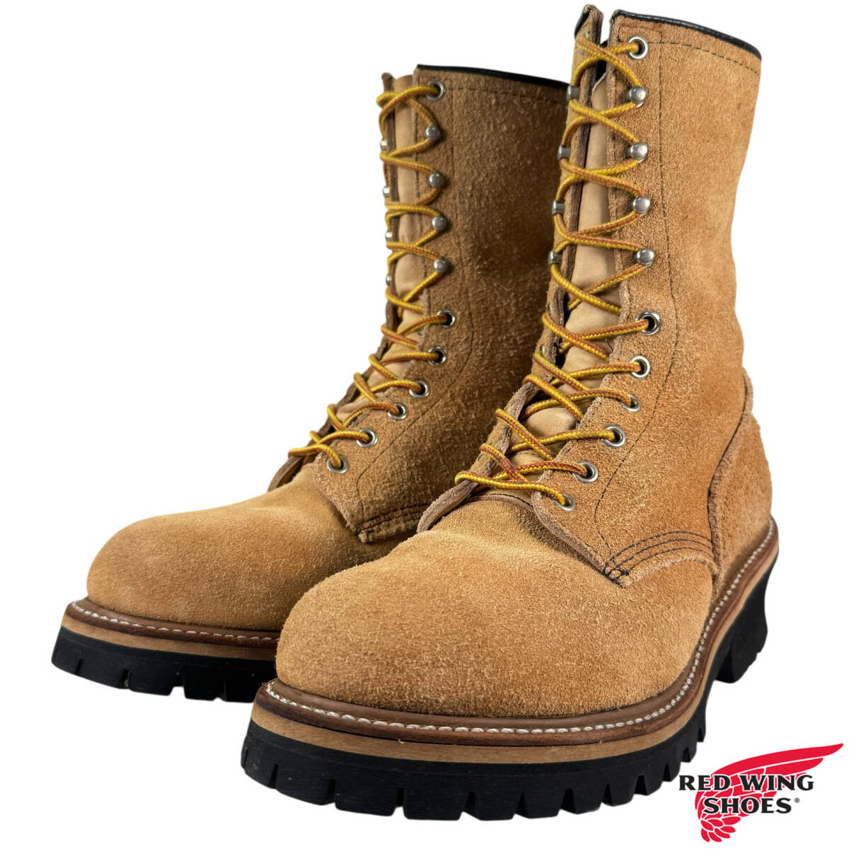 ★清潔★廃盤 レア★PT91★8218★8.5D★スエード ★ロガーブーツ★レッドウィング★ラフアウト スウェード★   ★9210 2218 8268 9211★拍卖