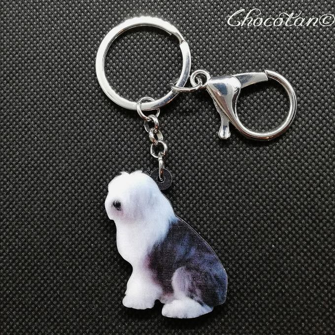 【送料無料】オールドイングリッシュシープドッグ アクリルキーチェーン キーリング【新品】拍卖