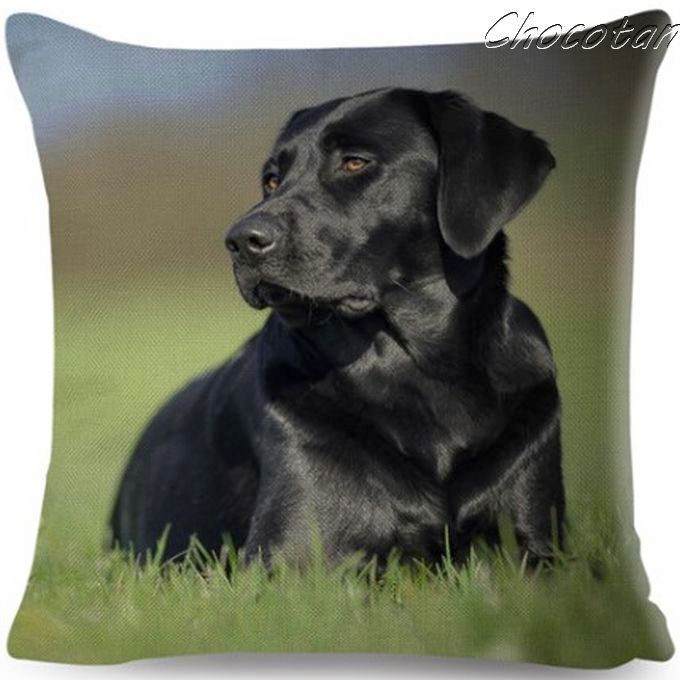 【送料無料】ラブラドール レトリバー 黒ラブ T2 クッションカバー【新品】拍卖
