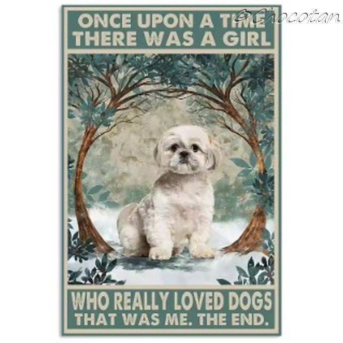 【送料無料】シーズー ⑦ 昔々 メタルサインプレート メタル看板【新品】拍卖