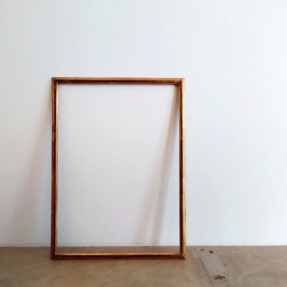 額縁 ヴィンテージ 金箔 アンティーク 古道具 木製 フレーム インテリア拍卖