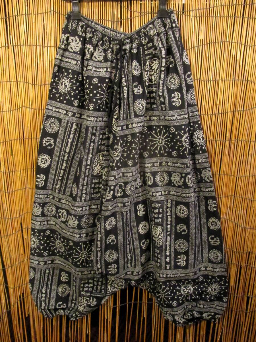 【SALE】④新品*男女兼用*コットン素材*和風プリント*ふんわり*サルエルパンツ拍卖