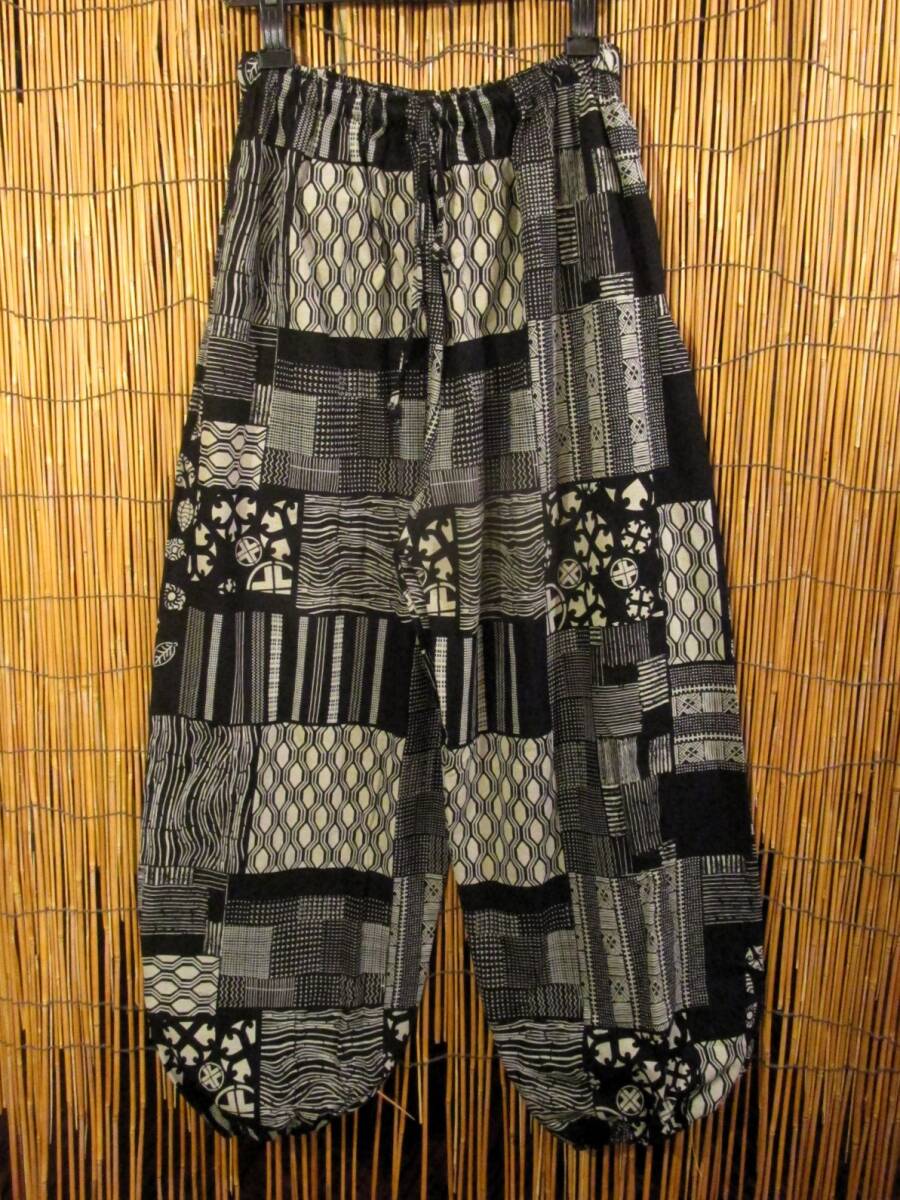 【SALE】⑨新品*男女兼用*コットン素材*和風プリント*ふんわり*アラジンパンツ拍卖