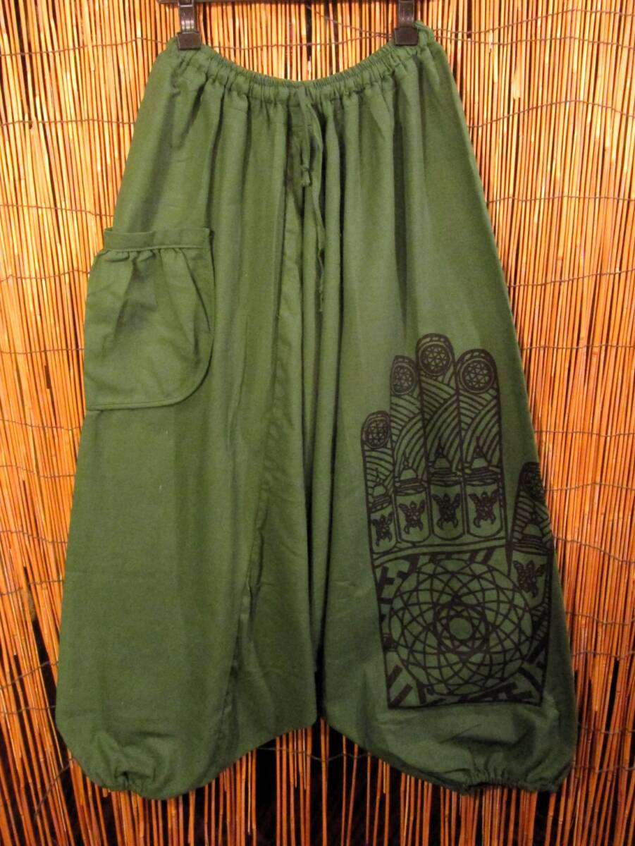 【送料込み/SALE】④新品*男女兼用*コットン素材*ハムサプリント*ふんわり*サルエルパンツ エスニック アジアン MAJAM拍卖