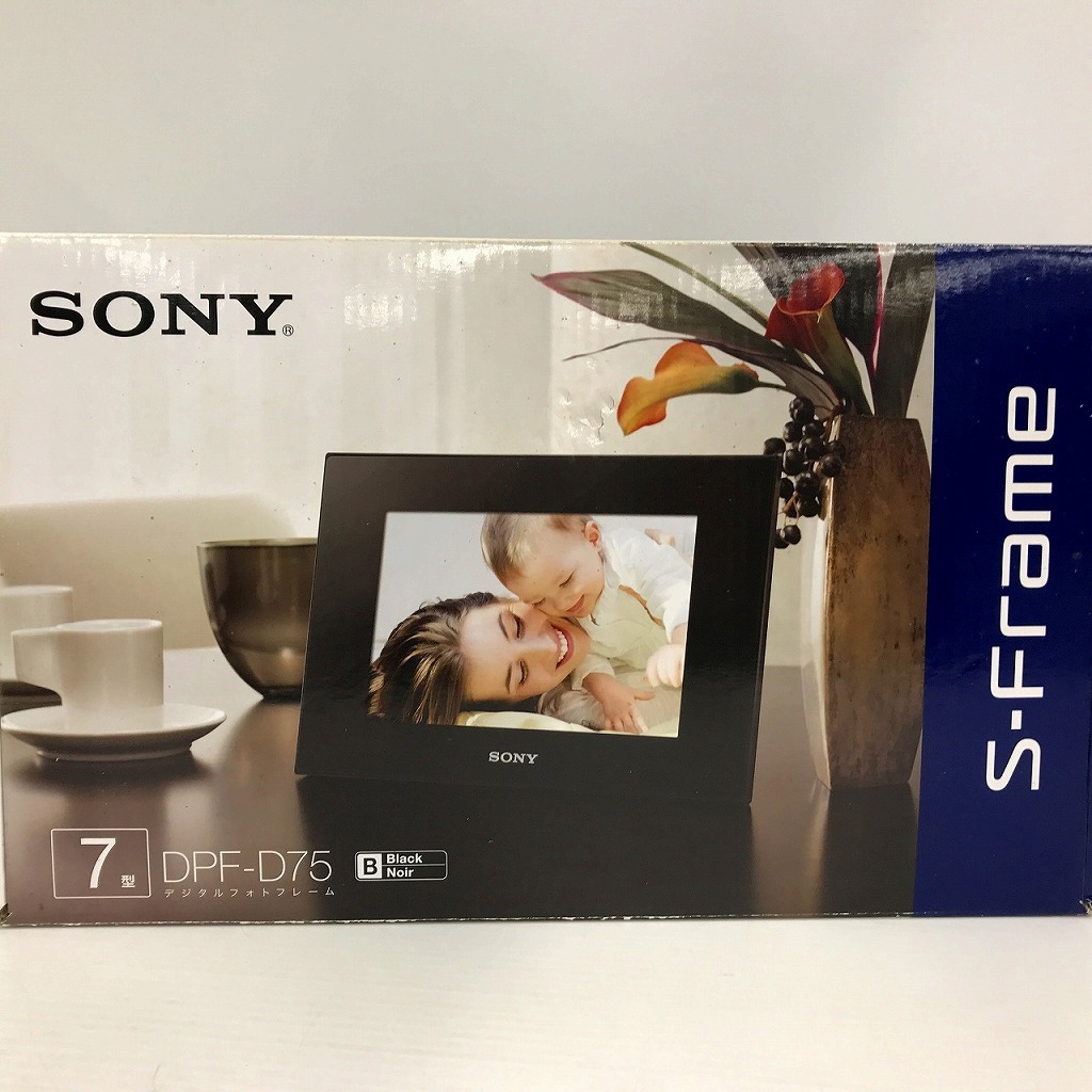 【未使用】 ソニー SONY デジタルフォトフレーム S-Frame【7.0型 内蔵メモリー256MB ブラック】 DPF-D75/B拍卖