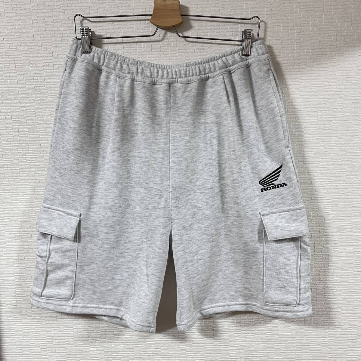 ★ HONDA (ホンダ) ★ スウェット カーゴショーツ Lサイズ グレー ホンダウイング 本田技研 ホンダレーシング HRC (タグ付き新品未使用)拍卖