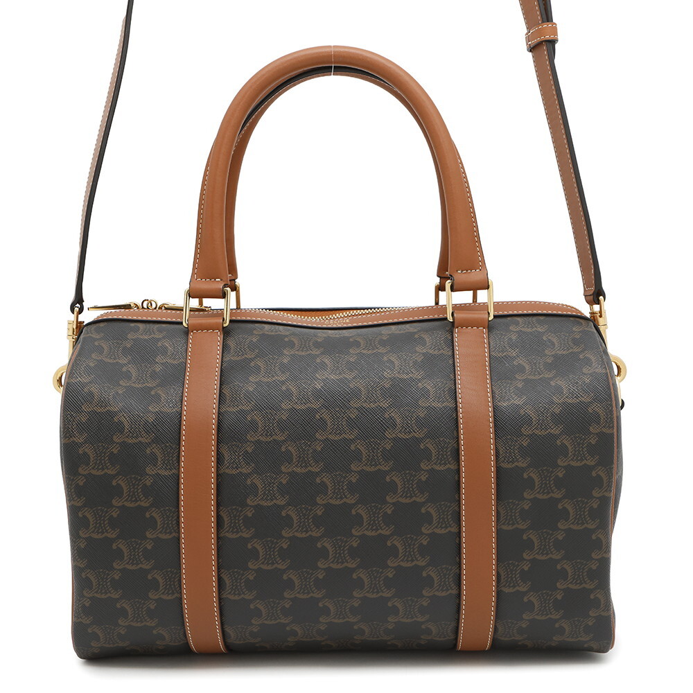 セリーヌ ハンドバッグ トリオンフ ボストンバッグ 119572 CELINE 2way ブラウン拍卖