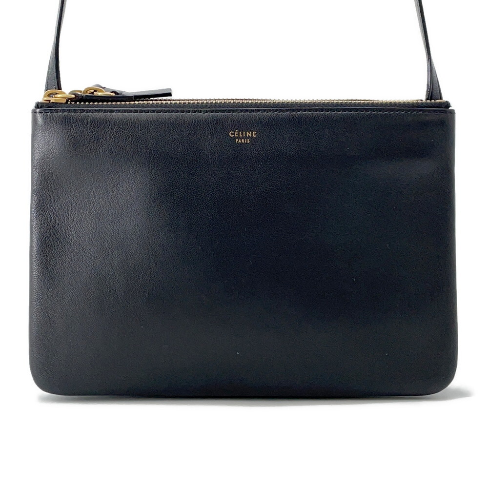 セリーヌ ショルダーバッグ トリオ スモール 192033 CELINE バッグ 黒 【安心保証】拍卖