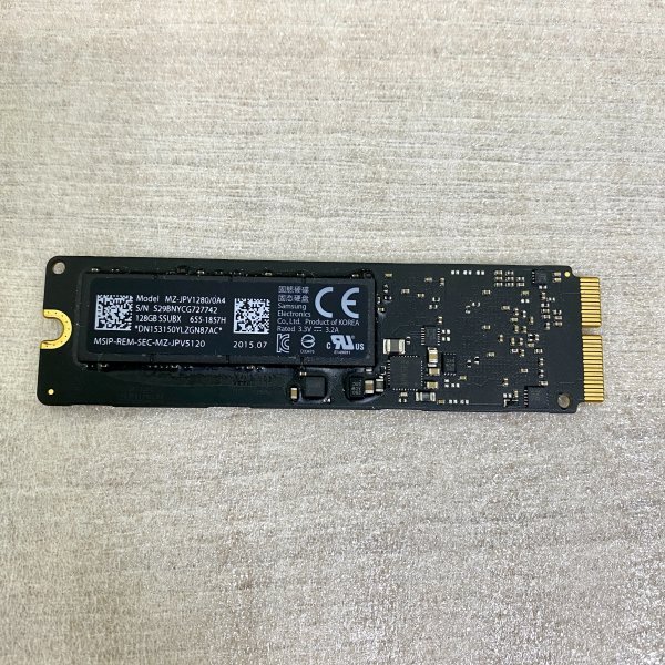 MacBook Pro 2013-2015 / MacBook Air 2013-2017 SSD128GB Apple純正⑤拍卖