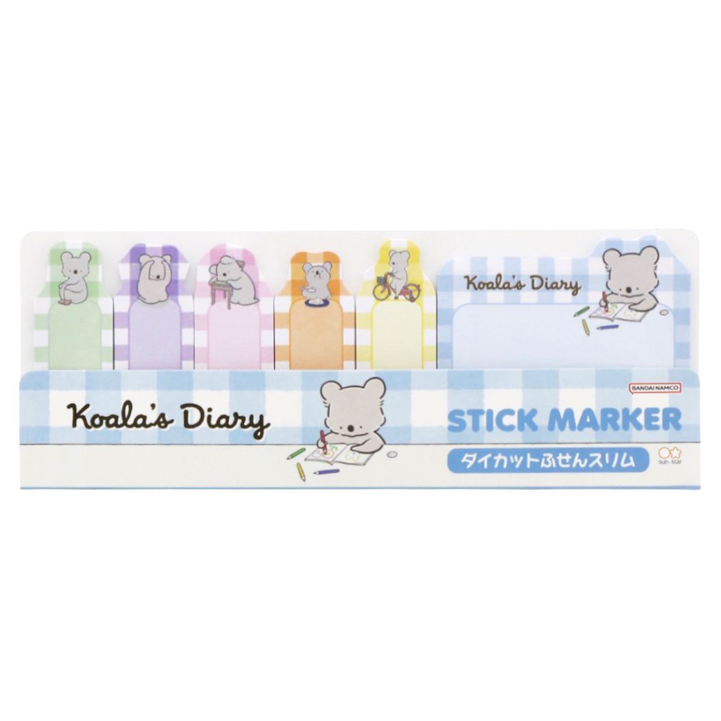 付箋 コアラ絵日記 ダイカットふせんスリム 絵日記 新入学 新学期準備文具 事務用品拍卖