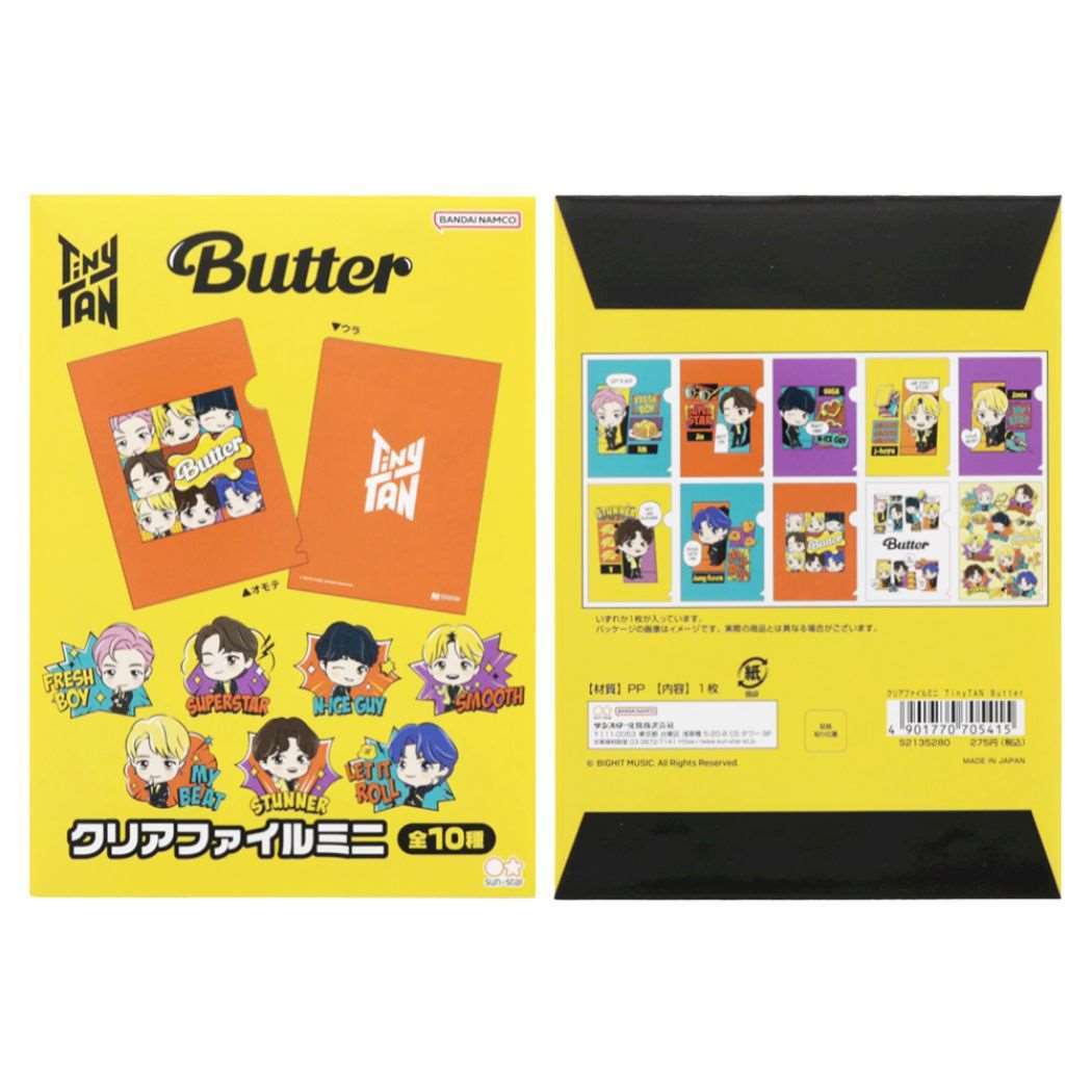 タイニータン キャラクター クリアフォルダー A6クリアファイルミニ全10種 Butter拍卖