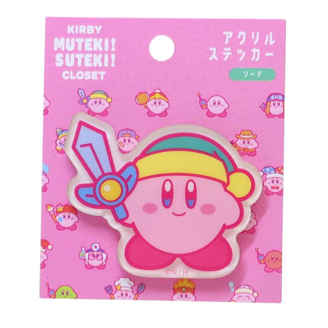 星のカービィ MUTEKI!SUTEKI!CLOSETアクリルステッカー ダイカットシール キャラクター拍卖