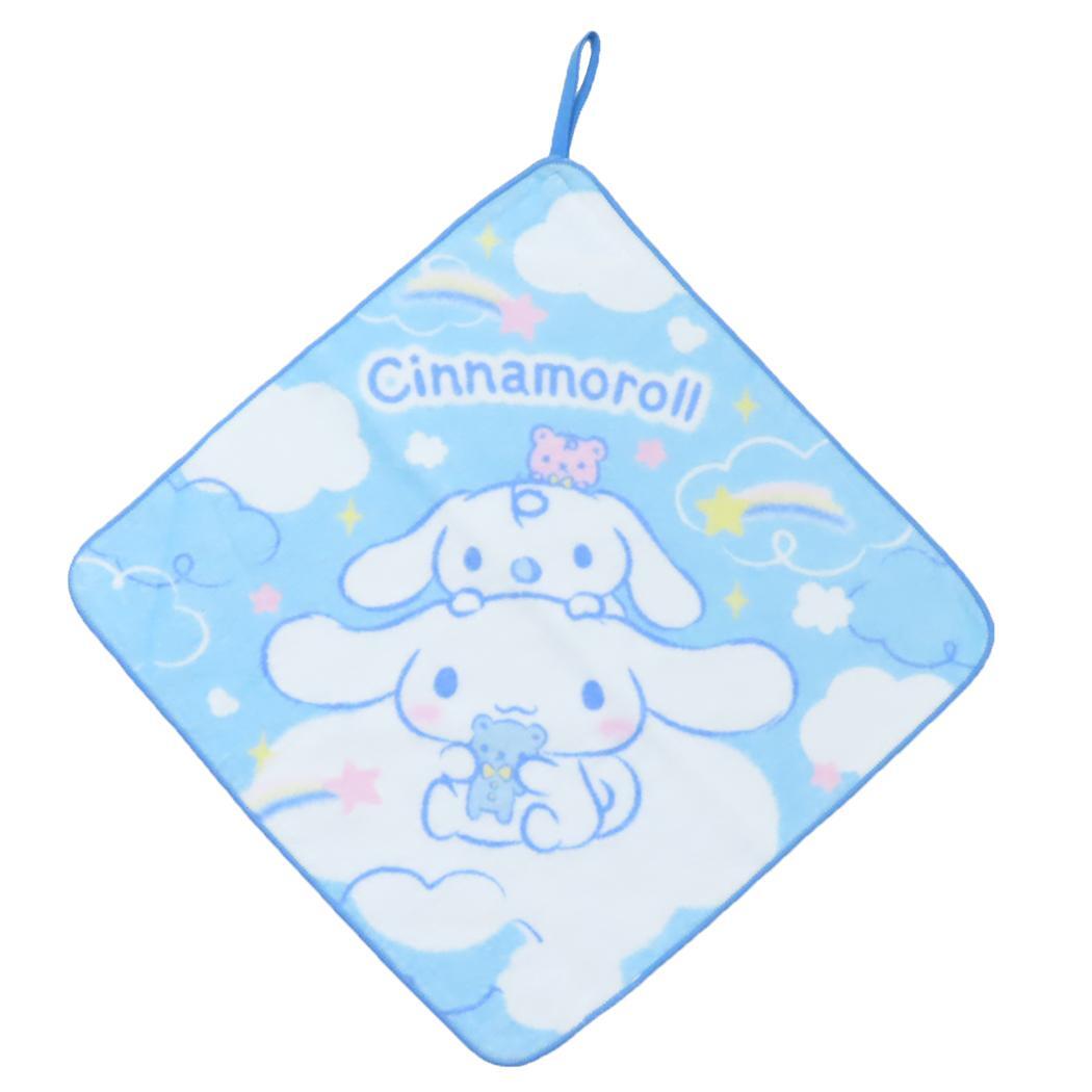 シナモロール 幼稚園ループ付きハンドタオル サンリオ ループタオル キャラクター おそらとシナモン拍卖