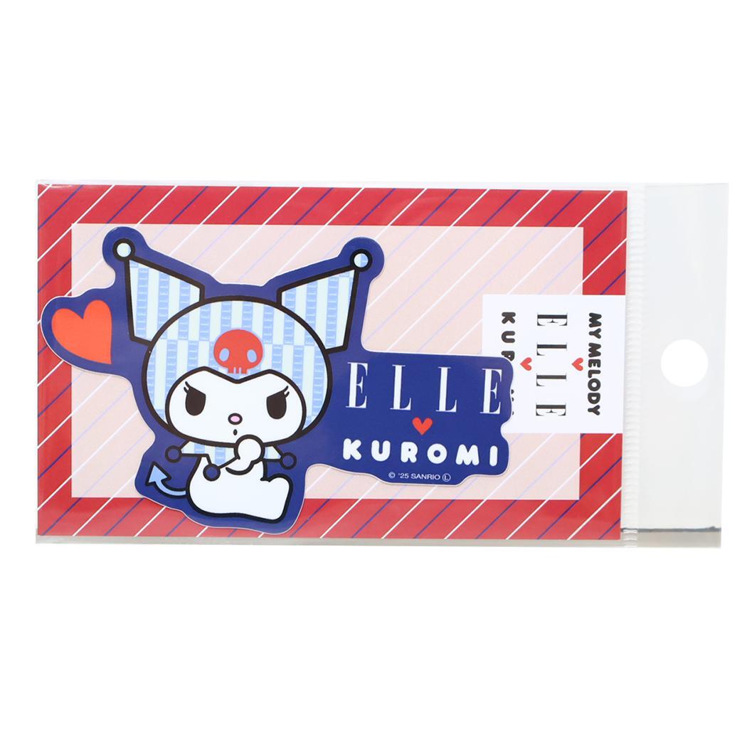 ELLExマイメロディ&クロミ ダイカットシール ダイカットステッカー クロミ サンリオ ゼネラルステッカー デコシール 耐水耐光拍卖