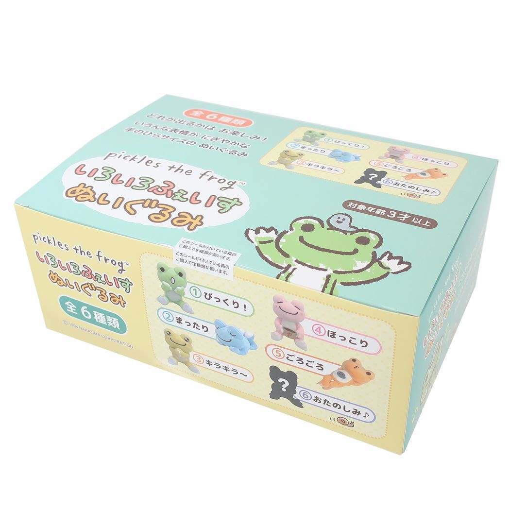 かえるのピクルス キャラクター マスコット いろいろふぇいすぬいぐるみ 全6種 6個入セット拍卖