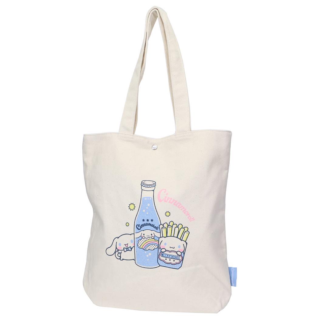 シナモロール トートバッグ 帆布トート サンリオ 手提げかばん キャラクター グッズ拍卖