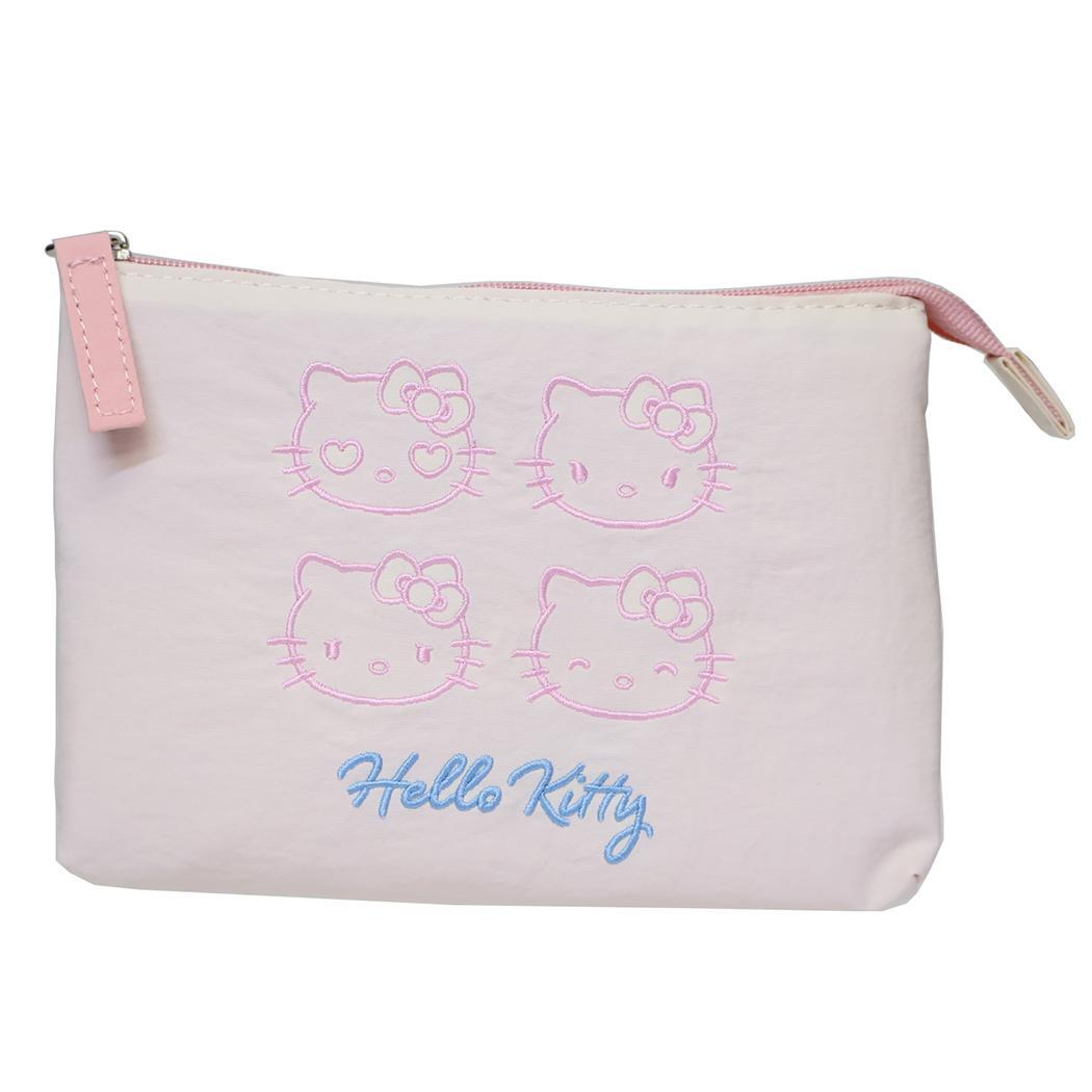 ハローキティ コスメポーチ 3ポケットポーチ フェイス サンリオ マリモクラフト 化粧ポーチ 小物入れ キャラクター グッズ拍卖