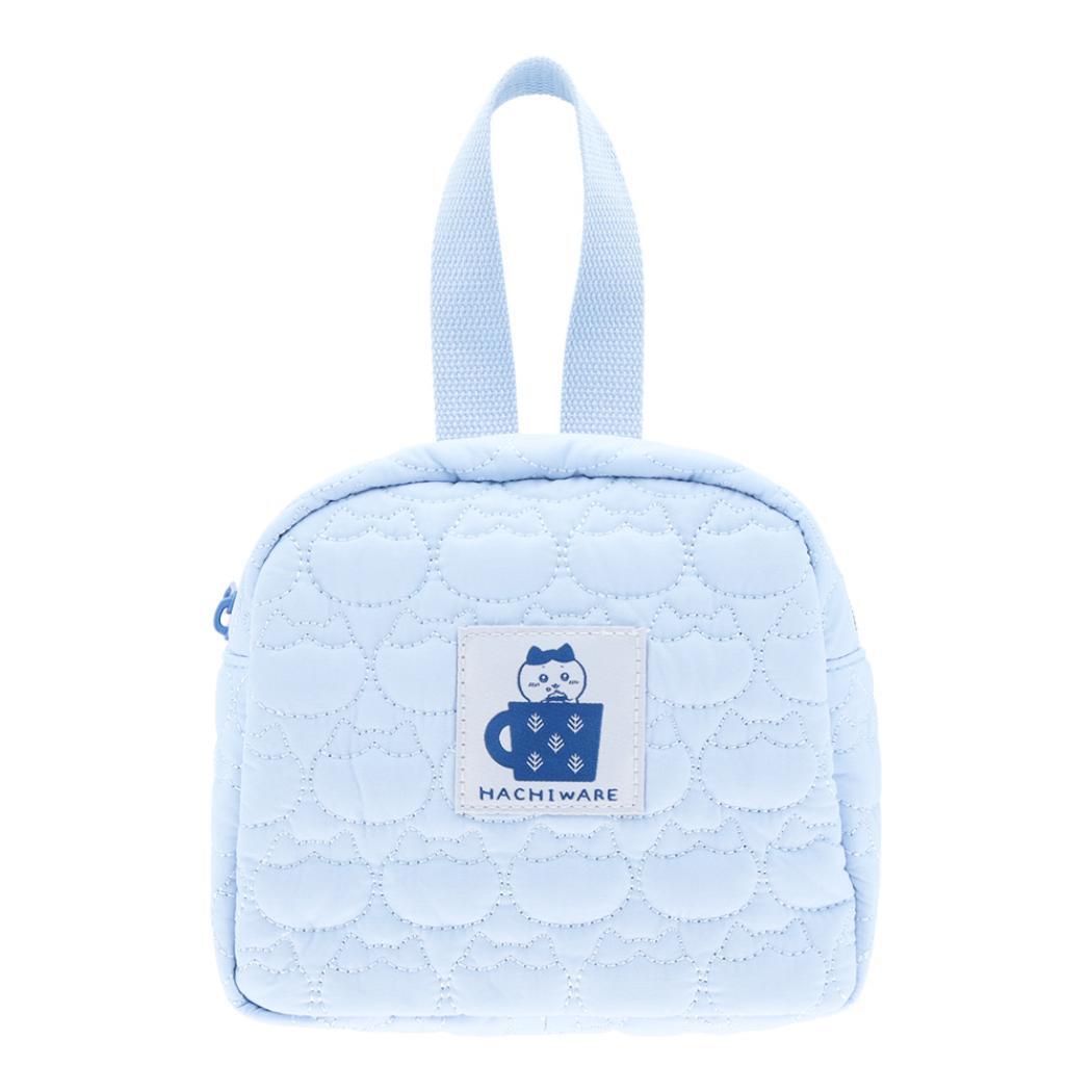 ちいかわ コスメポーチ キルティング持ち手付ポーチ Hygge ハチワレ サンスター文具拍卖