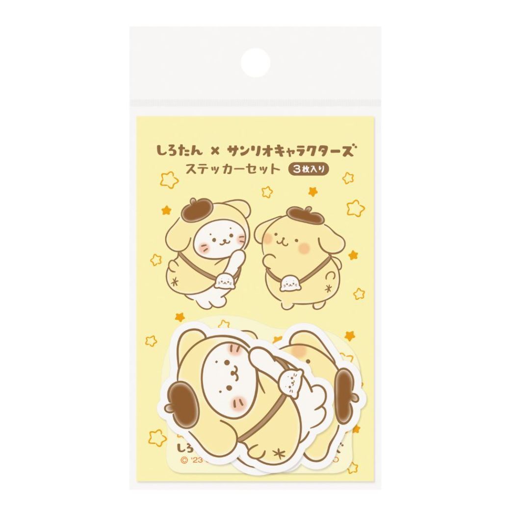 ポムポムプリン ステッカーセット ステッカーキャラクター しろたん×サンリオキャラクターズ サンリオ キャラクター拍卖