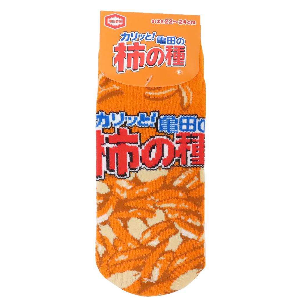 亀田の柿の種 女性用靴下 レディースソックス お菓子パッケージ ジェイズプランニング プレゼント キャラクター グッズ拍卖