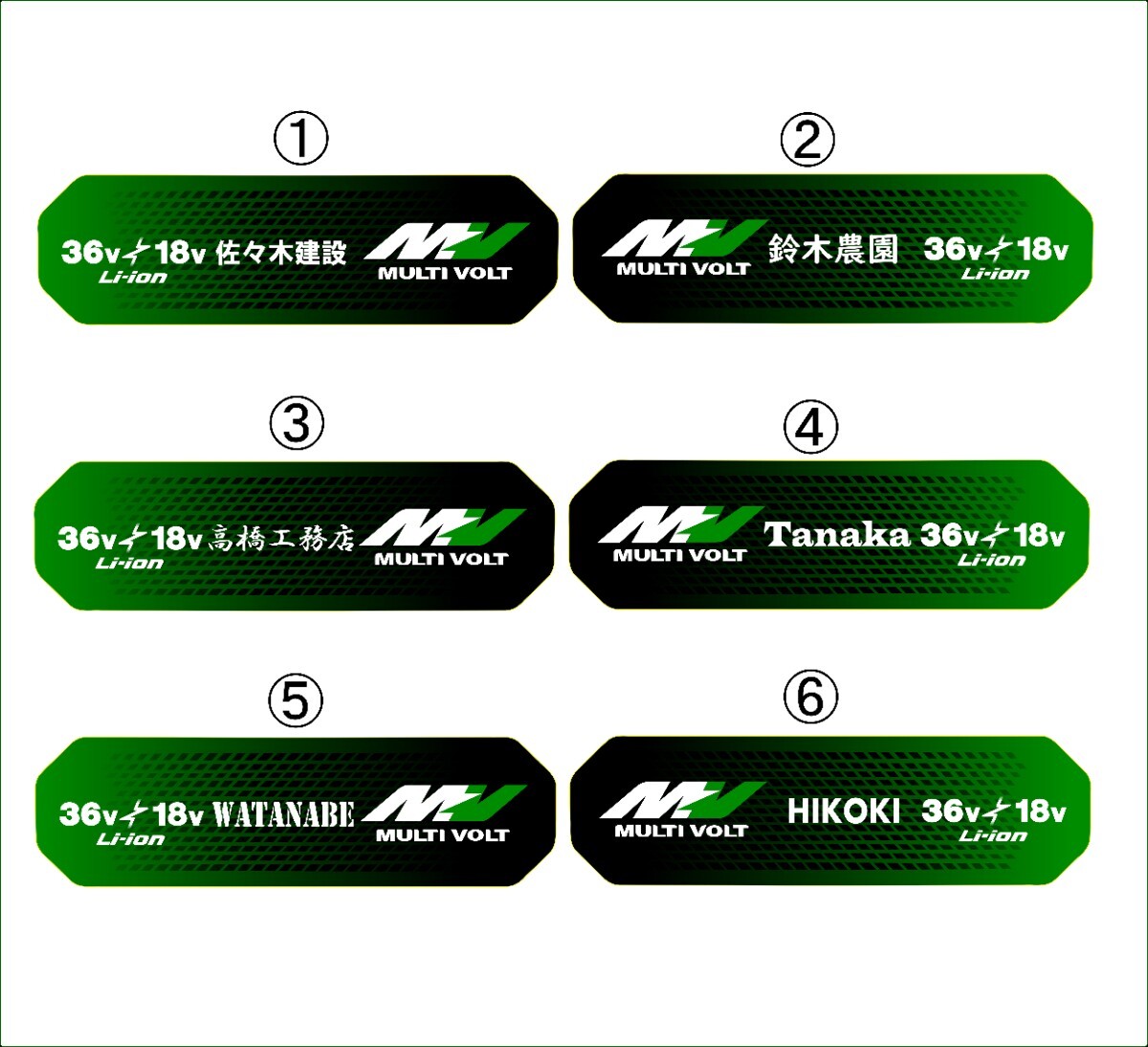 新ラベル 28枚セット (HIKOKI MULTI VOLT) 18V-36V 社名 名前入れシール 艶消し 互換 バッテリー シール 拍卖
