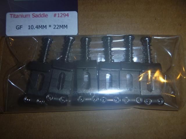 ストラト用チタン製プレスサドル10.4mm titanium saddles拍卖