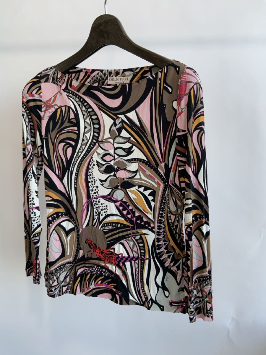 70343 EMILIO PUCCI/エミリオプッチ グラフィカルプリントカットソー拍卖