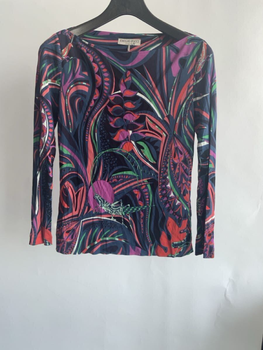70352 EMILIO PUCCI/エミリオプッチ プラント柄 カットソー拍卖