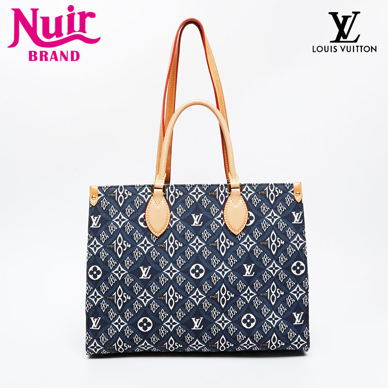 ルイ・ヴィトン LOUIS VUITTON トートバッグ 2020年製 オンザゴー1854 MM ネイビー拍卖