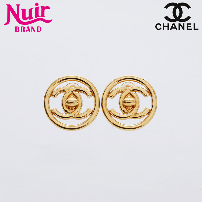 シャネル CHANEL イヤリング ターンロック ココマーク 97P 1997年 ゴールド拍卖