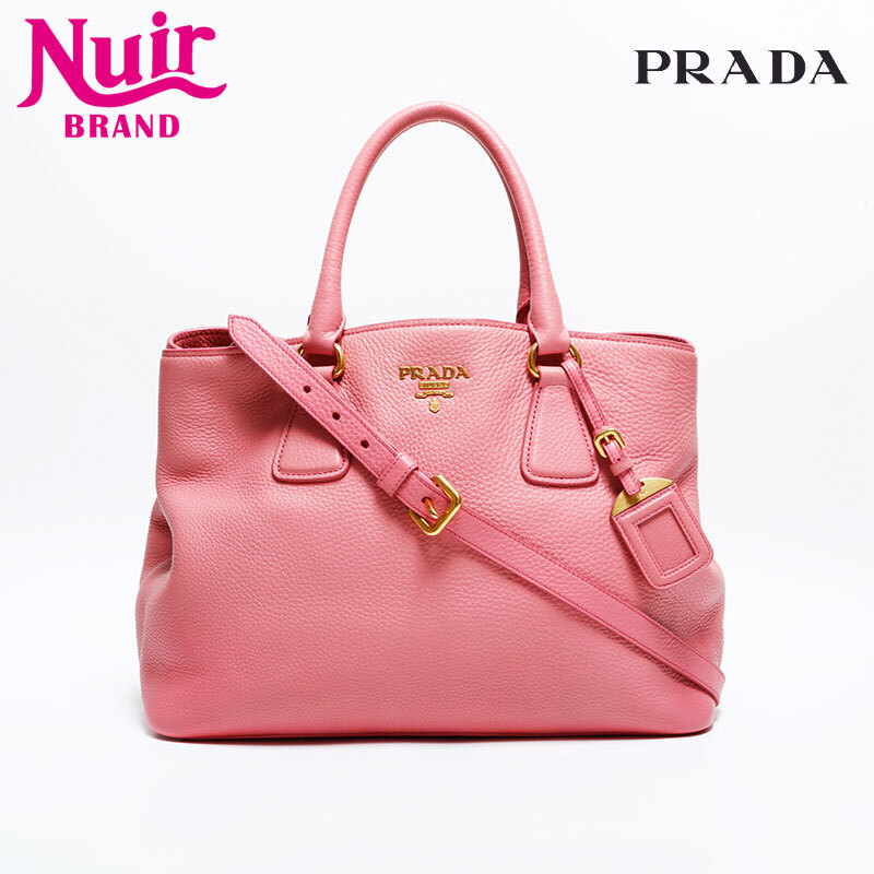 プラダ PRADA ハンドバッグ レザー 2way トート ピンク拍卖