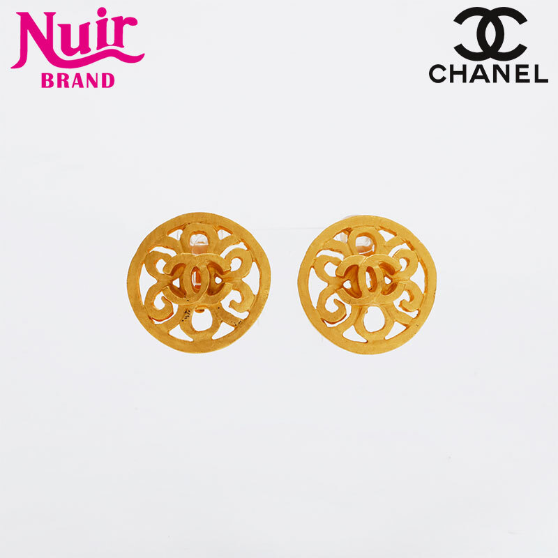 シャネル CHANEL イヤリング 95P 1995年 ラウンド ココマーク ゴールド拍卖
