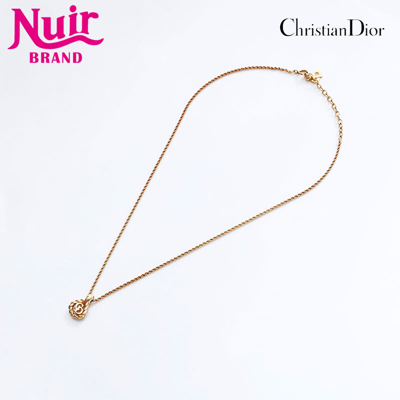 クリスチャンディオール Christian Dior ネックレス CDロゴ ゴールド拍卖