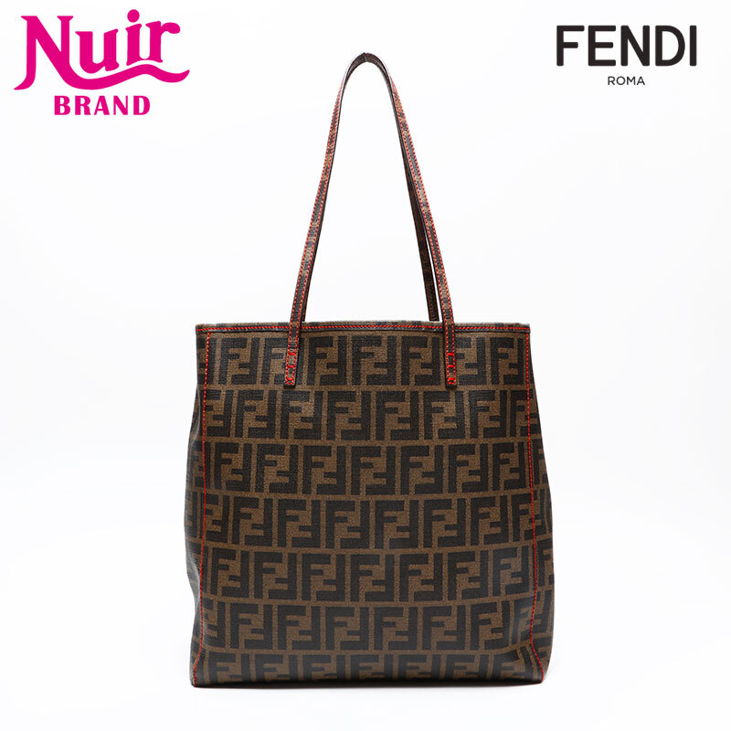 フェンディ FENDI トートバッグ ズッキーノ PVC ブラウン拍卖