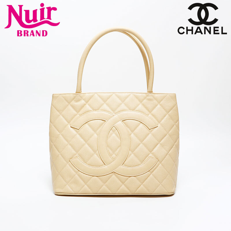シャネル CHANEL トートバッグ 7番台 2002-2003 復刻トート デカココマーク ベージュ拍卖