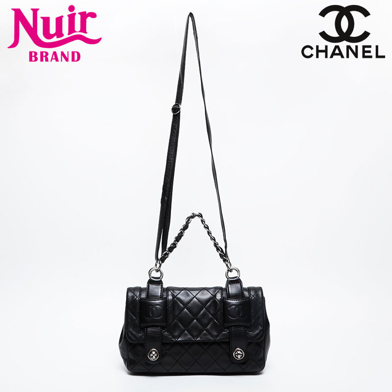 シャネル CHANEL リュック・デイパック 10番台 2005-2006 マトラッセ ラムスキン チェーン ブラック拍卖