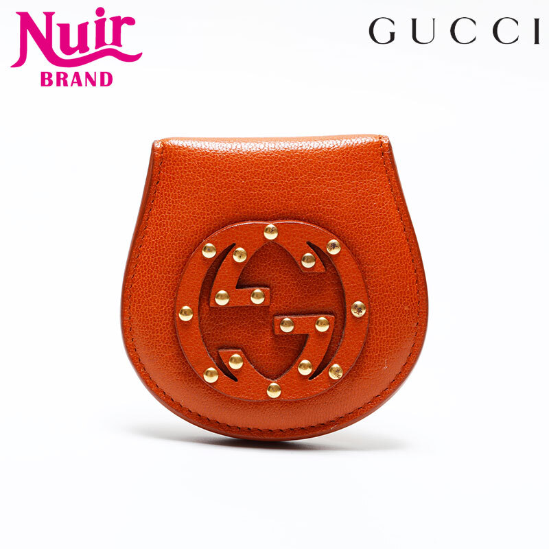 グッチ GUCCI コインケース レザー インターロッキング ブラウン拍卖