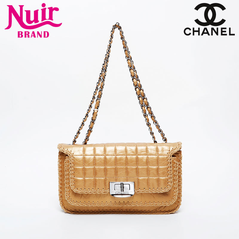 シャネル CHANEL ショルダーバッグ 10番台 2005-2006 2.55 チョコバー チェーン ゴールド拍卖