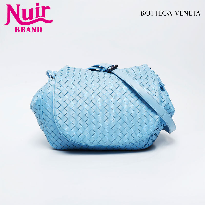 ボッテガヴェネタ BOTTEGAVENETA ショルダーバッグ イントレチャート ブルー拍卖